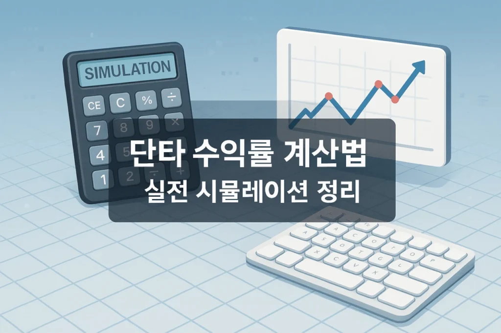 단타 수익률 계산
실전 시뮬레이션 정리