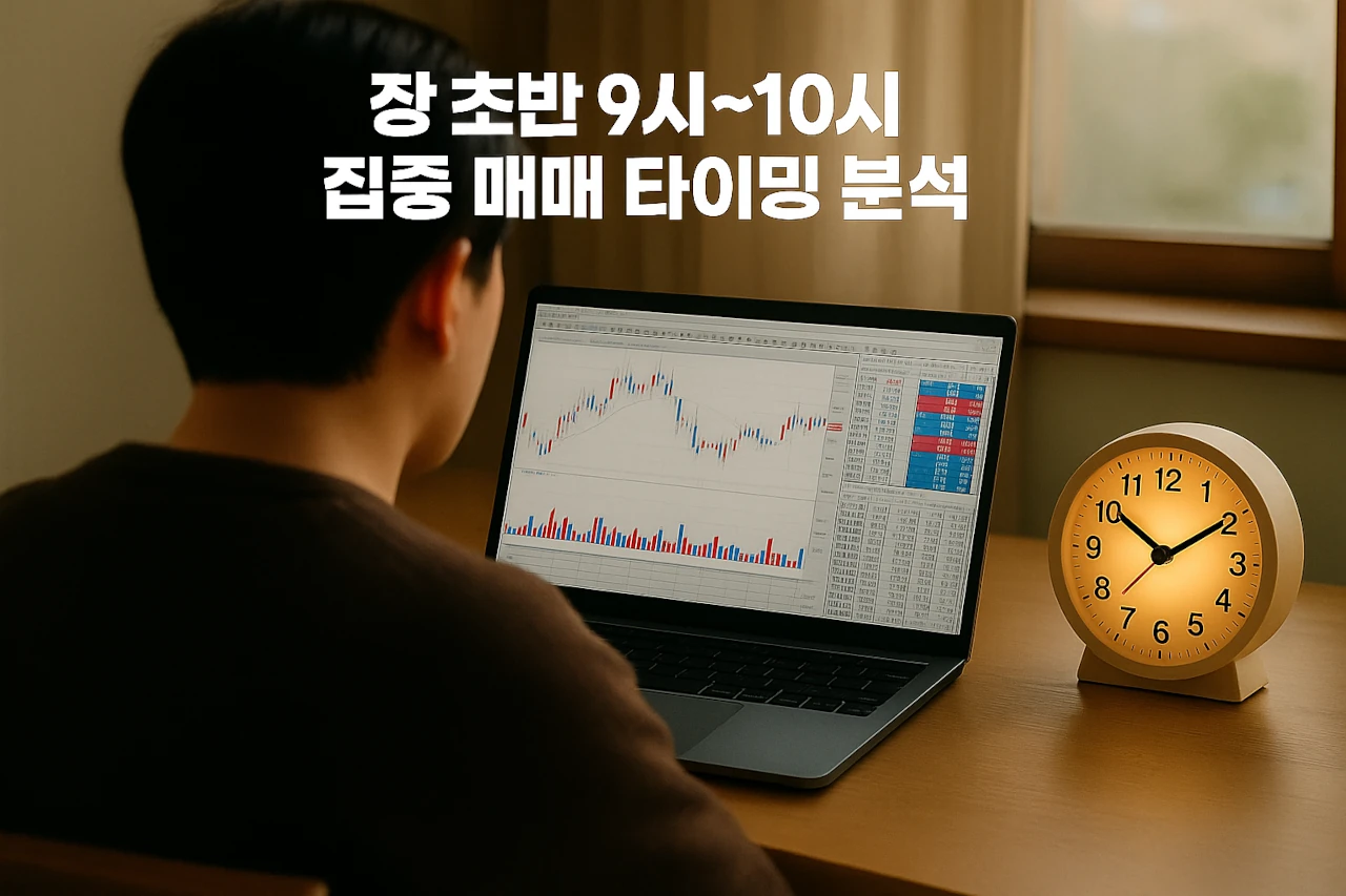 장초반 9시 10시 집중 매매 타이밍 분석